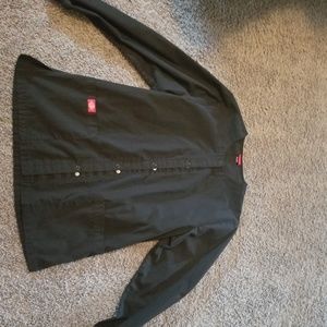 Dickies button up scrub jacket fits like small
